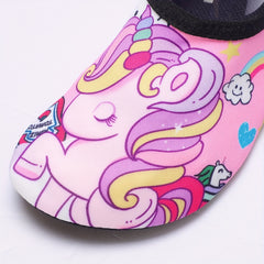 Girl's Rainbow Pony Water Shoes Non Slip Lightweight