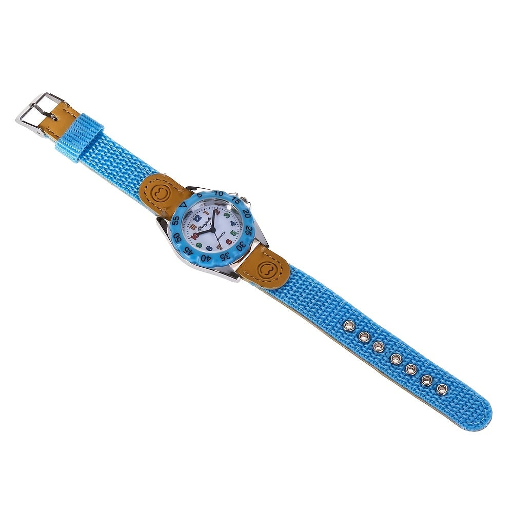 Boys Cartoon Watch with Nylon Strap - Holiday Gift