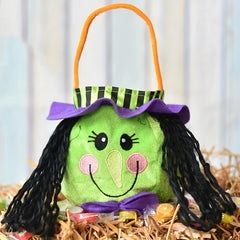 Halloween Witch Pumpkin Tote Bag Party Candy Bag