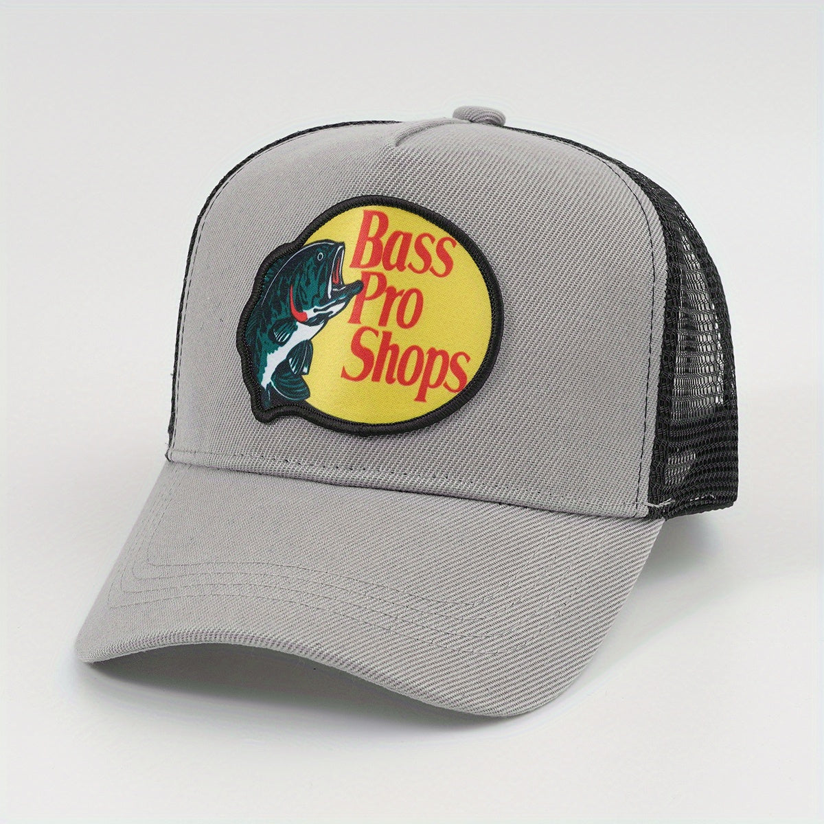 Fish Print Baseball Cap Mesh Trucker Hat