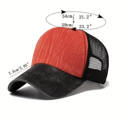 Men's Trucker Hat Snapback Hip Hop Vintage Mesh Caps Outdoor Hats