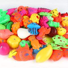 Kids Magnetic Fishing Toy Set Puzzle Catching Fish Water Play