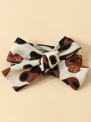 Baby Girls Letter Triangle Bodysuit Floral Bow 3pcs Set