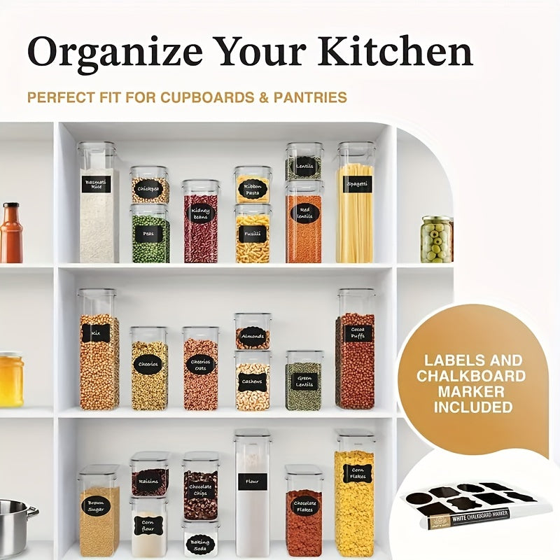 7pcs Kitchen Sealed Jars Refrigerated Odorless Plastic Fresh-keeping Box