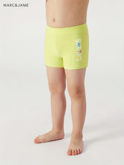 Boy's Sunscreen Boxer Swim Trunks Comfortable Swim Shorts
