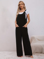 Women's Crew Neck Jumpsuit Sleeveless Casual