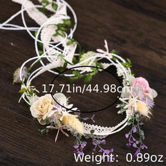 Flower Leaf Headband Tiara Bride Wedding Hair Accessories