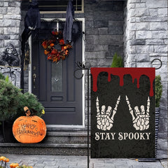 Halloween Garden Flag Stay Spooky Double Sided 12X18 In