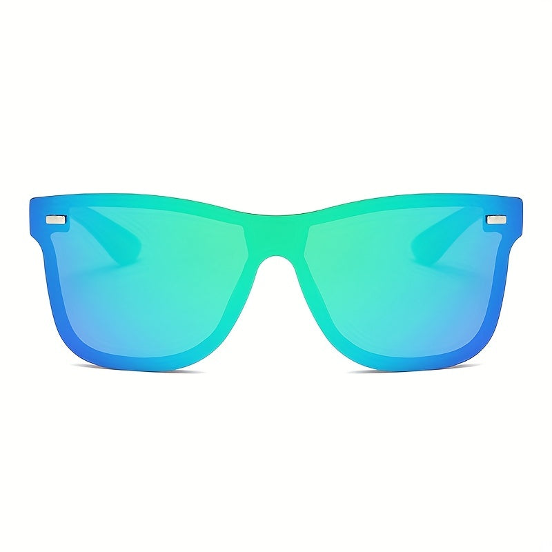 One Piece Frameless Cyberpunk Sunglasses for Women