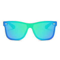 One Piece Frameless Cyberpunk Sunglasses for Women