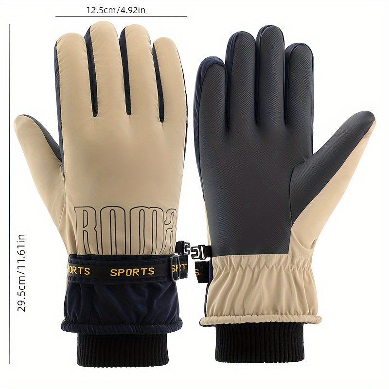 Outdoor Coldproof Windproof Gloves Warm Keeping Cycling Gloves