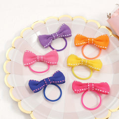 50pcs Bowknot Hair Rope Vintage Hair Accessories