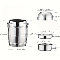 Stainless Steel Insulated Lunch Box 3 Layer Large Capacity Adult Rice Bucket