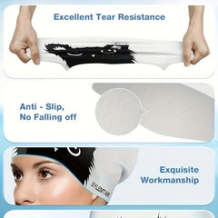 Silicone Adult Swimming Cap Waterproof Comfortable Bathing Long Short Hair