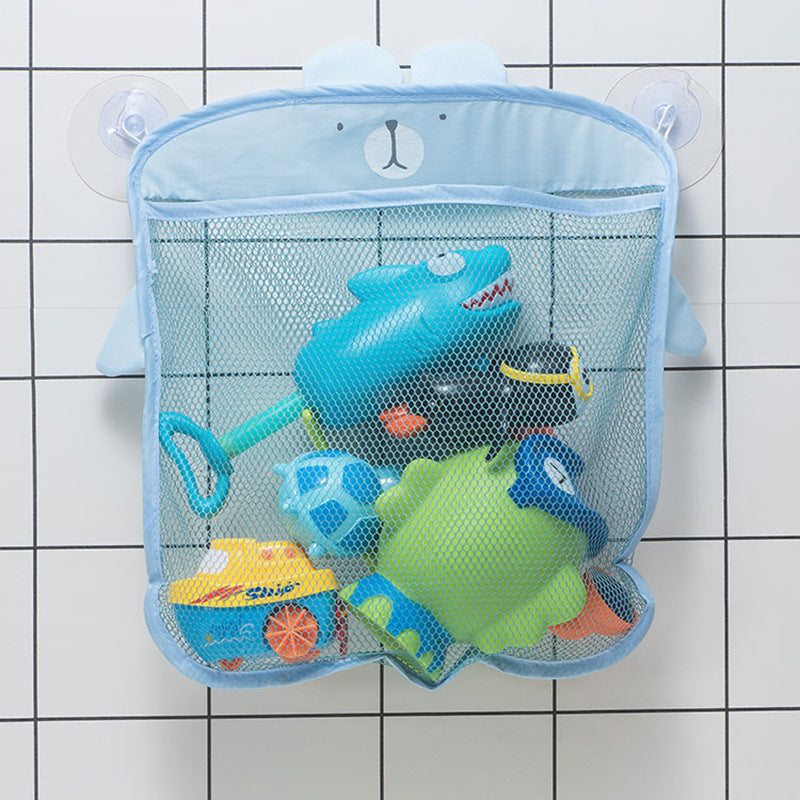 Animal Bath Toy Storage Bag with Suction Cup - Durable PVC Mesh