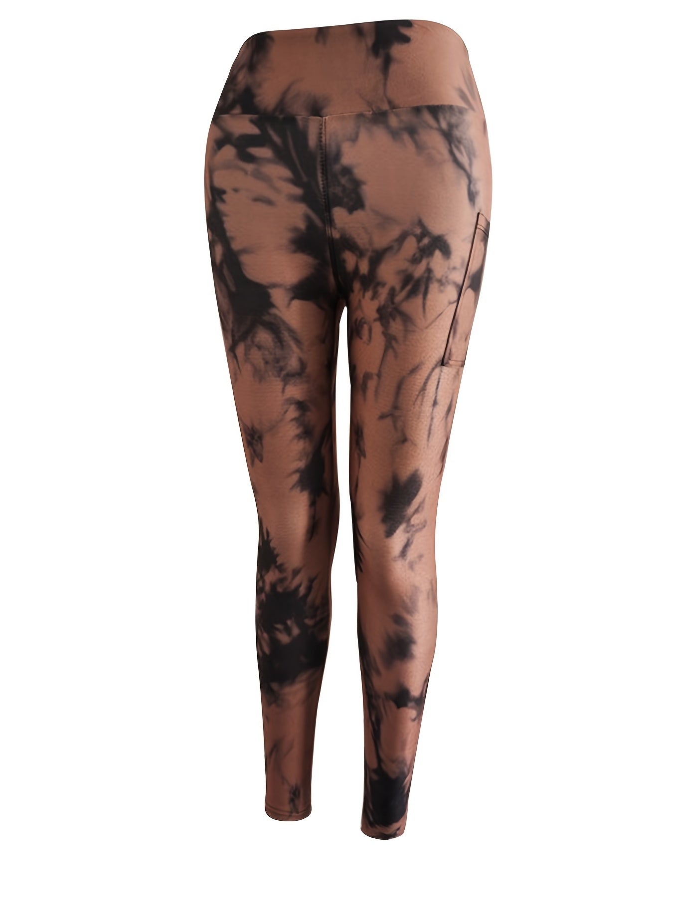 Tie Dye Printed Yoga Leggings Tummy Control Workout Tight Pants