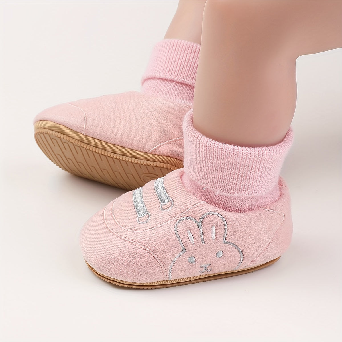Rabbit Comfort Boots for Baby Girls Soft Warm Fleece Winter Boots