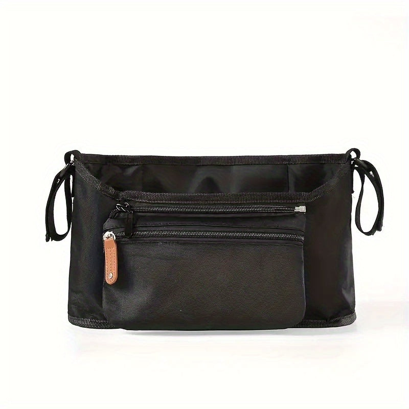 Stroller Organizer Insulated Cup Holder Phone Bag Adjustable Velcro