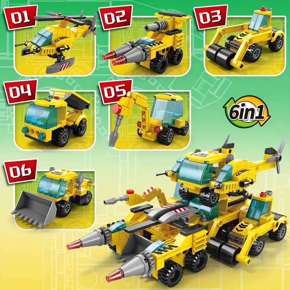 461pcs City Engineering Drill Truck Building Blocks Set Construction Toy
