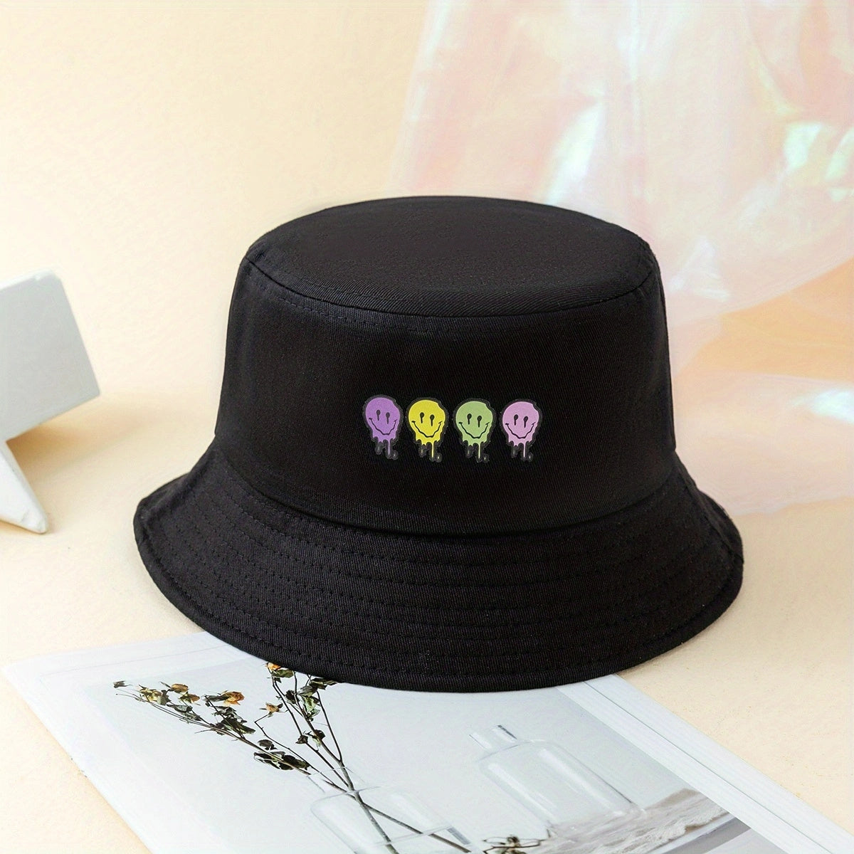 Men's Melting Happy Face Fisherman Hat