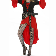 Skull Fishnet Tights Halloween High Waist Mesh Pantyhose