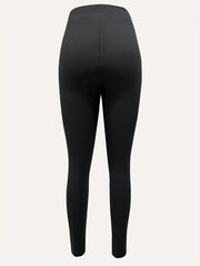 Solid Leggings Casual Slim Long Length