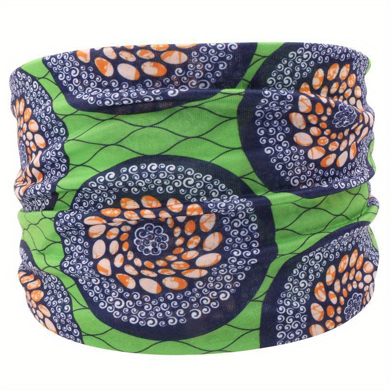 Colorful Tie Dye Stretch Headband for Yoga and Sweat Absorption