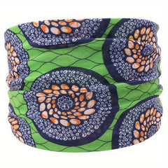 Colorful Tie Dye Stretch Headband for Yoga and Sweat Absorption