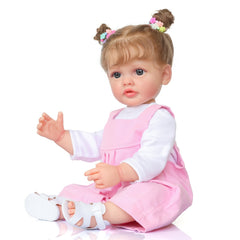 Adorable 21in Soft Silicone Vinyl Baby Doll Toy - Perfect Gift for Kids