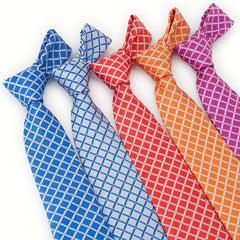 Men's Rainbow Jacquard Tie for Party Business