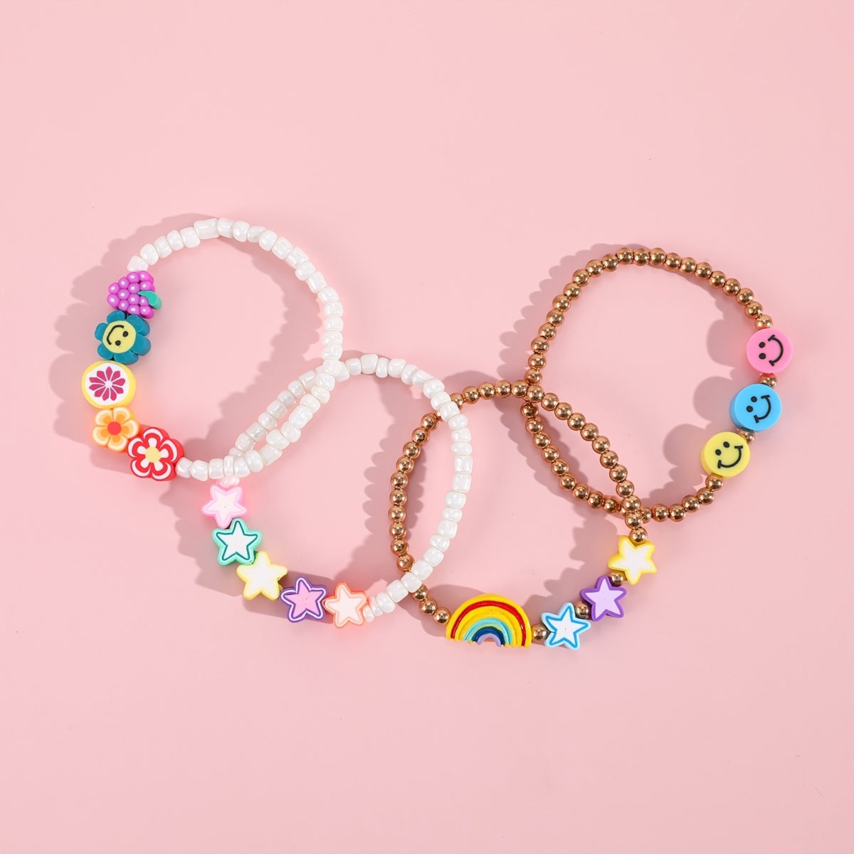 Kids Cute Fruit Smiling Face Soft Bracelet