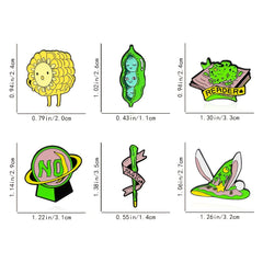 Men's Cartoon Brooch for Clothing Bags Jackets