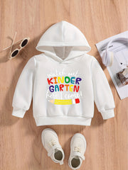 Baby Boys Sweatshirt Hoodie KINDERGARTEN Print Pullover