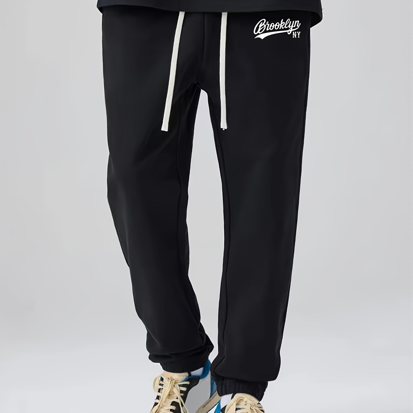 Men's Letter Print Loose Casual Sports Leggings Long Sweatpants