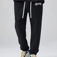 Men's Letter Print Loose Casual Sports Leggings Long Sweatpants