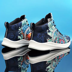 Chinese Dragon Lucky Charm Men's High Top Basketball Shoes