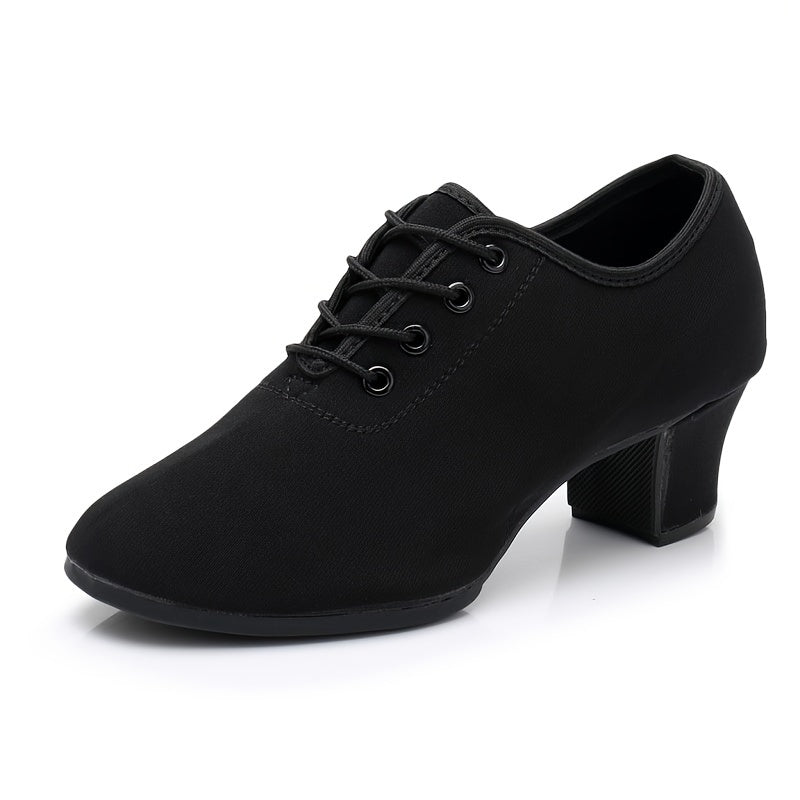 Women's Lace Up Soft Sole Latin Jazz Dance Shoes