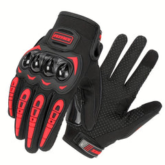 Summer Motorcycle Gloves Touch Screen Full Finger Non-slip Riding Gloves