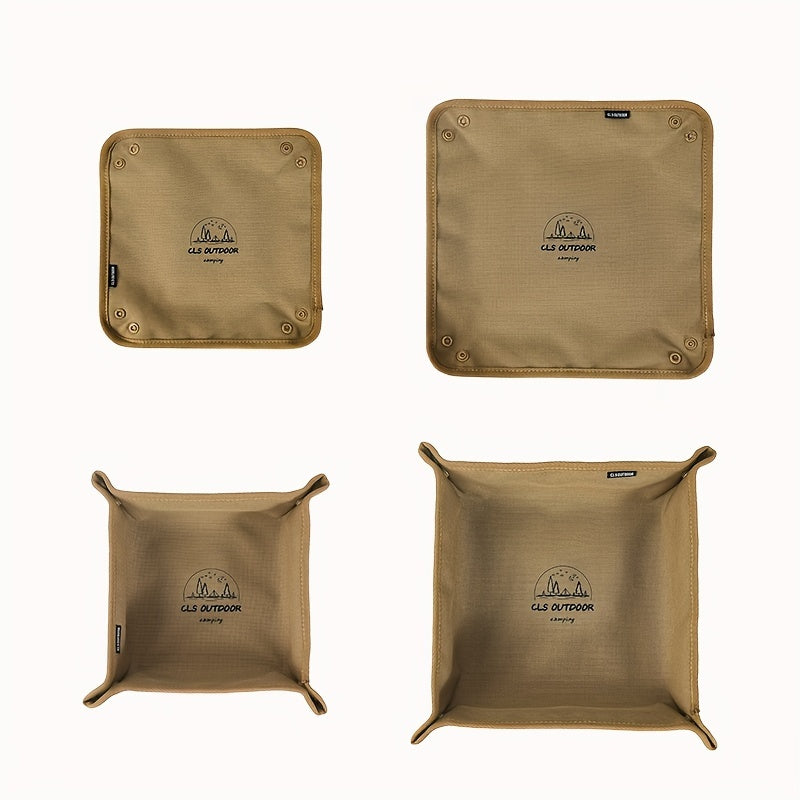 Portable Folding Storage Tray for Camping and Travel