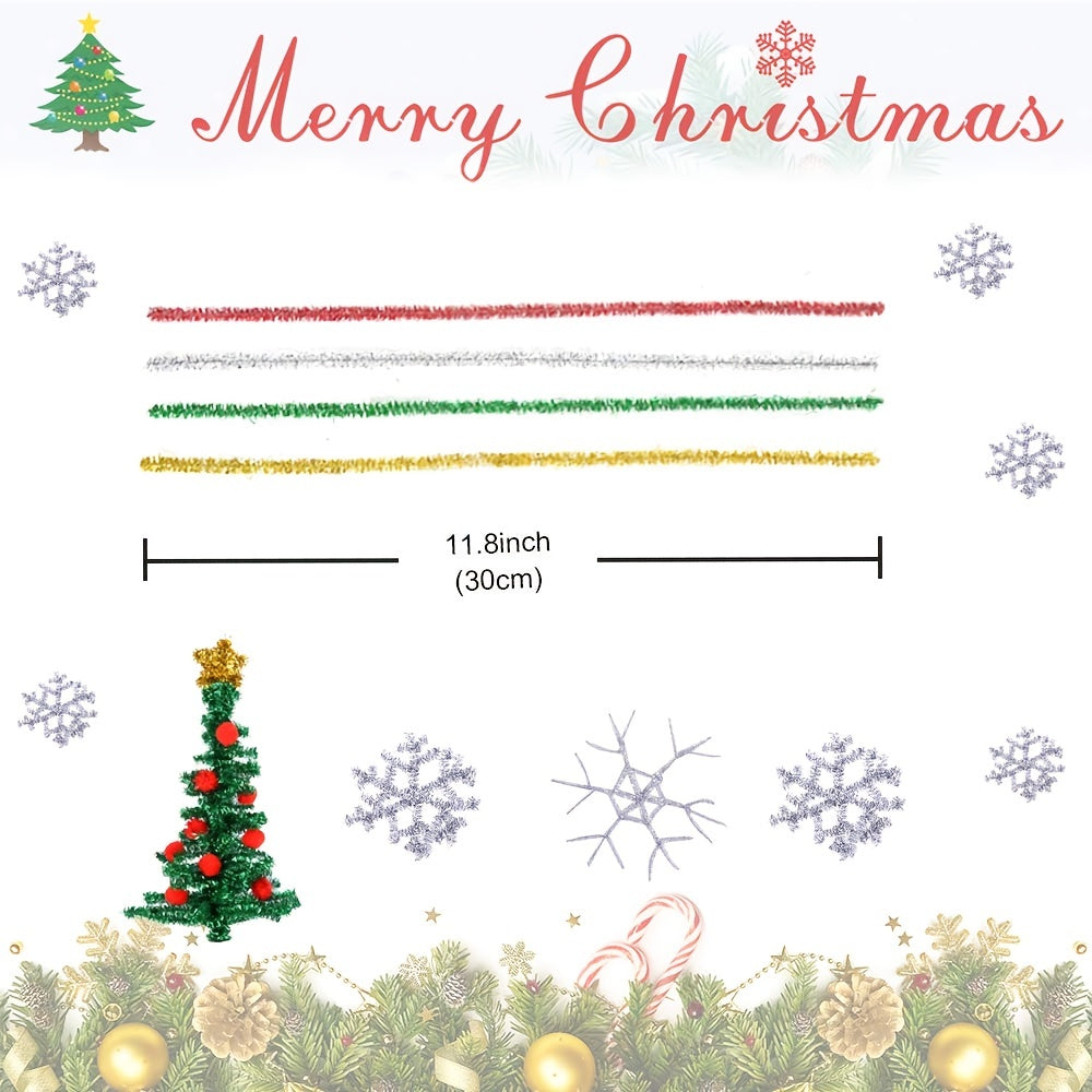 200pcs Craft Pipes For Christmas Decoration DIY
