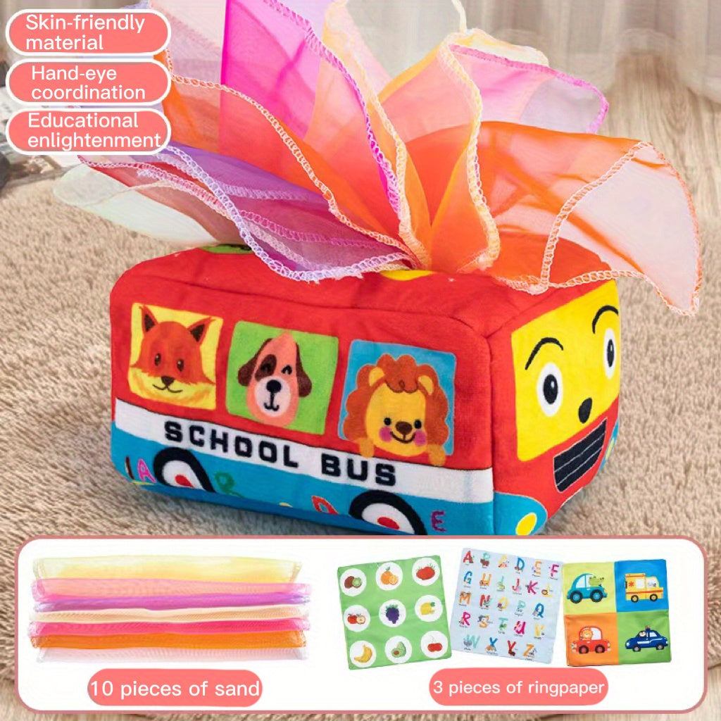 Tear-Resistant Tissue Box Toy for Infants