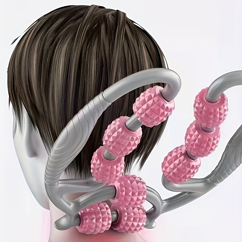 9 Wheel Muscle Roller Foam Stick&Spiky Massage Ball for Deep Muscle Relief