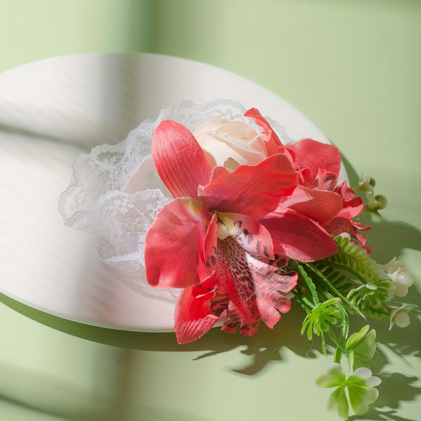 Pastoral Style Flower Wristband Lace Strap Women's Decoration