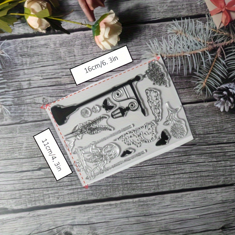 1pc Scene Theme Stamp for DIY Handcraft Scrapbook Journal Card Making