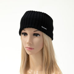 Knitted Beanie Elastic Headband Unisex Warm Hat Neck Warmer Infinity Scarf