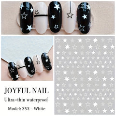Lovely Star Stickers 3D Nails Art Self Adhesive Manicure Accessories
