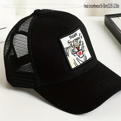 Unisex Sunshade Breathable Casual Baseball Cap With Animal Pattern