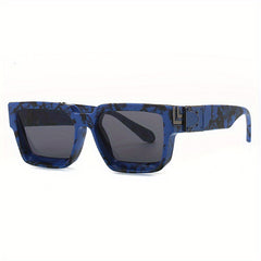 Men's Retro Square Frame Sunglasses For Street Photography