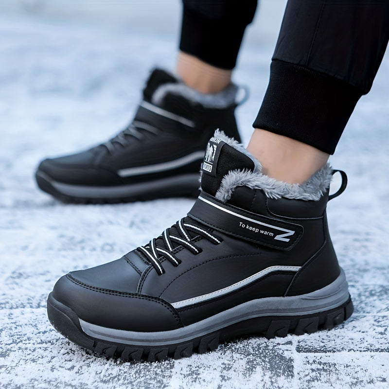 Women's Winter Walking Shoes Non-Slip Warm Plush Inner Comfort Hiking Shoes