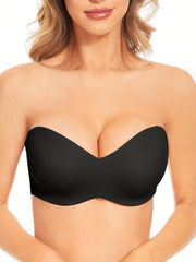Strapless Bandeau Bra Push Up Stretch Everyday Bra Women's Lingerie